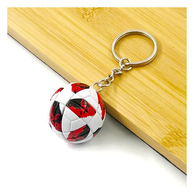 Football Club Soccer Ball Keychain Team Flag Pendant Fan Souvenir Bag Charm