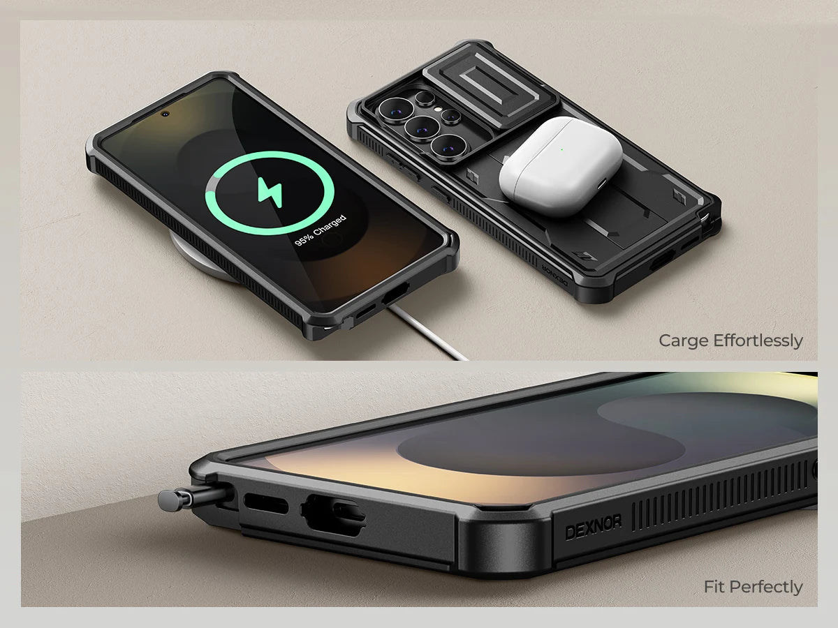For Samsung Galaxy S26/S26 Plus/S26 Ultra 2026Case Full Body Shockproof Camera Cover &Built-in Screen Protector Kickstand