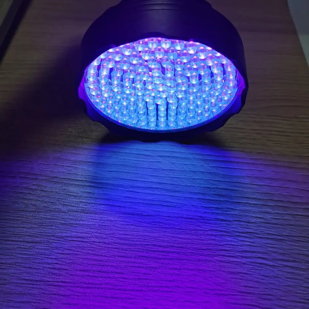 128 LED 395nm UV Blacklight Flashlight