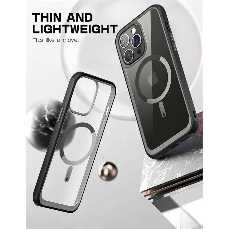 For iPhone 14 Pro Case 6.1 inch (2022) UB Mag Series Premium Hybrid Protective Clear Case Compatible with MagSafe