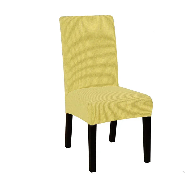 1PC Stretch Dining Chair Covers Polar Fleece Chairs Cover Seat Slipcovers Universal Dust Protector Cover for Hotel Party Banquet