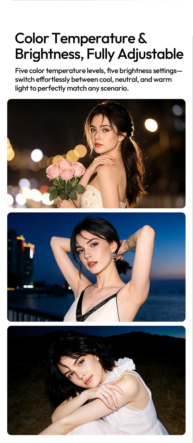 MFL01 Mini Magnetic Portable Phone Flash – 2500-8500K Bi-Color Dimmable Fill Light for iPhone & Android Vlog