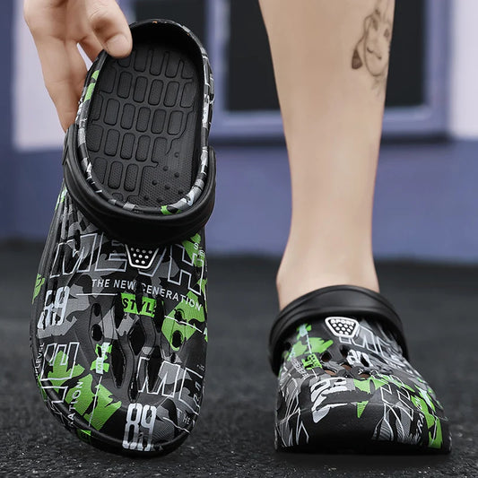 Sandals Summer Outdoor Beach Shoes Thick Soles Non-slip Garden Shoes Eva Soft Slippers Clogs