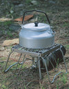 Camping Folding Barbecue Rack Outdoor Picnic BBQ Small Table Charcoal Oven Stainless Steel Mesh Mini Stove Burning Table