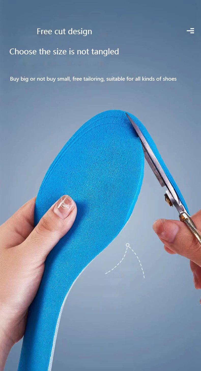 Massage Insoles for Shoes Men Breathable Deodorant Running Sport Insole for Feet Plantar Fasciitis Shoe Pads Memory Foam Sole