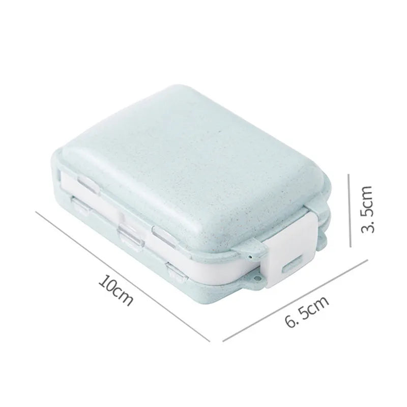 Mini Portable Medicine Box High Beauty Travel for Seven Days Multi Grid Split Package Pills Tablets Sealed Storage Box