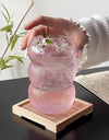 1/2/4pcs Wave Shape Glass Cup Tumbler Beverage Beer Glasses Heat-resistant Clear Drinking Glasses For Juice Coffee Cocktail