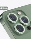 Glitter Diamond Rhinestones Metal Ring Camera Tempered Glass For iPhone 15 11 12 13 14 Pro Max Plus Lens Protector Full Cover