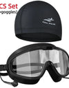Swimming Goggles Big Frame Swimming Goggles Big Frame HD Wide View Anti-Fog UV Protection Swimming Goggles for No Leaking