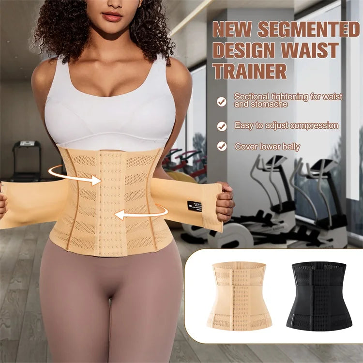 Double-Layer Waist Trainer Belt for Women – Slimming Tummy Wrap & Workout Shapewear