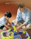 Versatile megnetic Attraction megnetic Block Track Electric Small Train megnetic Car Car Railtrack Set Toy  Gifts