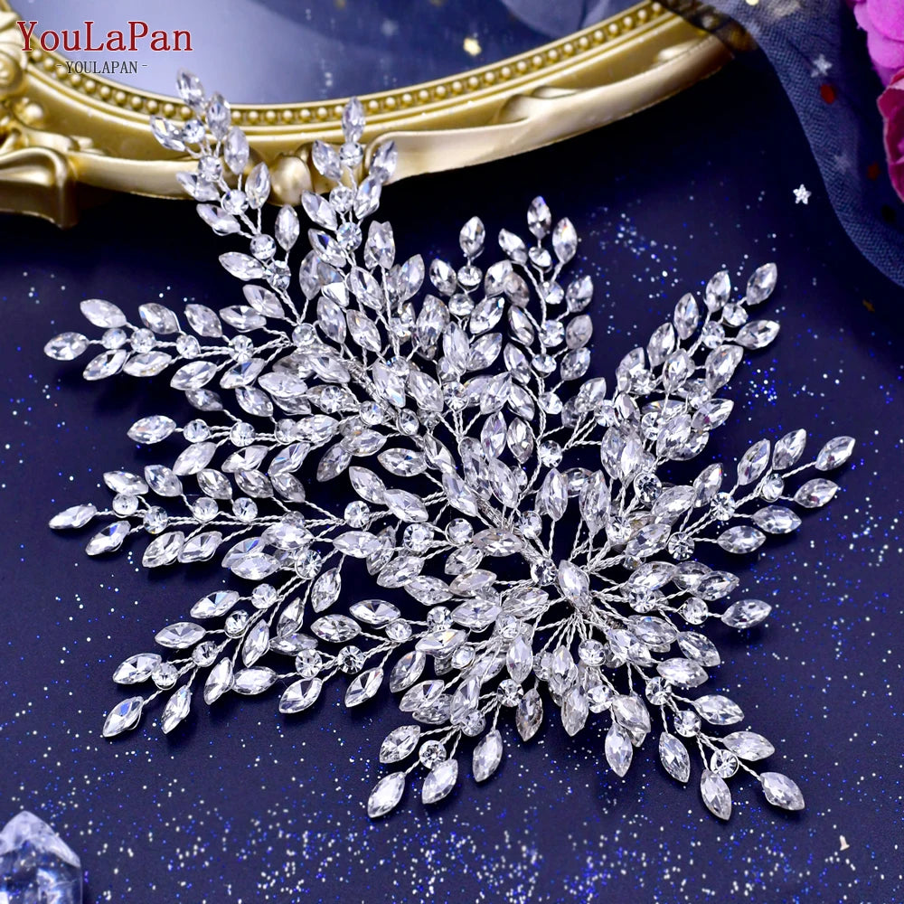 Rhinestone Bridal Hair Piece Bling Wedding Bridesmaid Headwear Hair Accessories