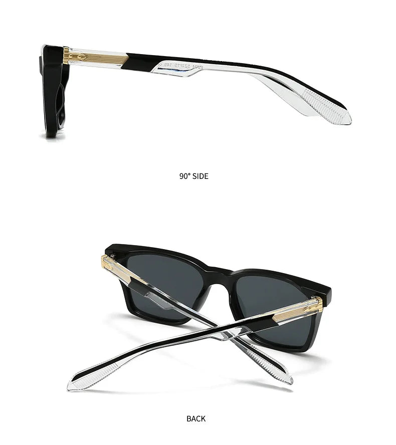 Square Vintage Sunglasses With UV400 Protection