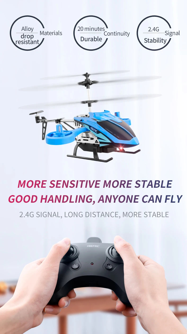 4DRC M5 Remote Control RC Helicopter with Gyro Altitude Hold Drone 3.5 Channel Aircraft Indoor Flying Toy Gift for Boys Girl