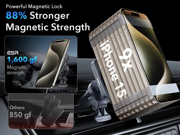 MagSafe Car Mount Charger Qi2-Certified Dashboard  Wireless Car Charger for iPhone 16/15/14/13/12 Car Accessory