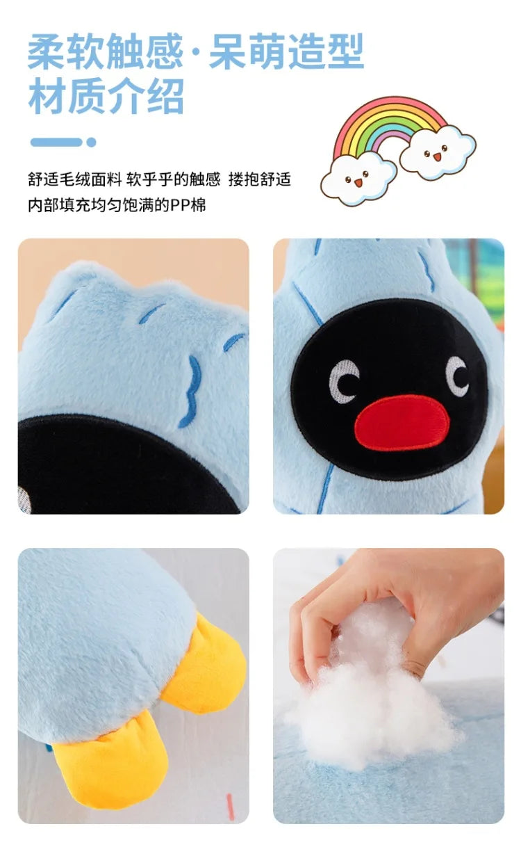 Kawaii Stuffed Doll Arctic Penguin Long Pillow for Girls Sleep Hugging Cuddling Leg Clamping Bed Cushion Anime Kids Birthday