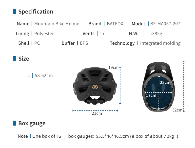 MTB Cycling Helmet With Adjustable Fit And Removable Padding