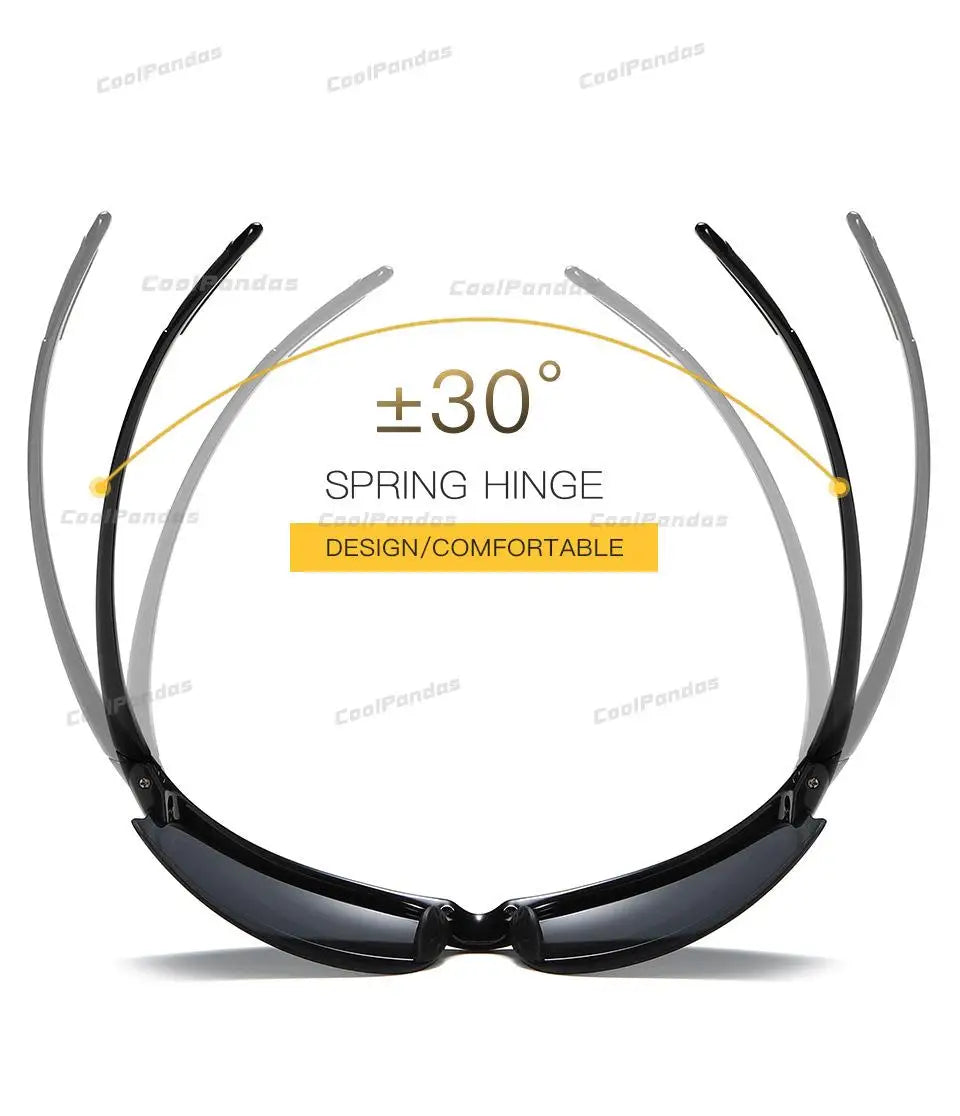 Ultra Light TR90 Polarized Military Style UV400 Driving Sunglasses for Men Women