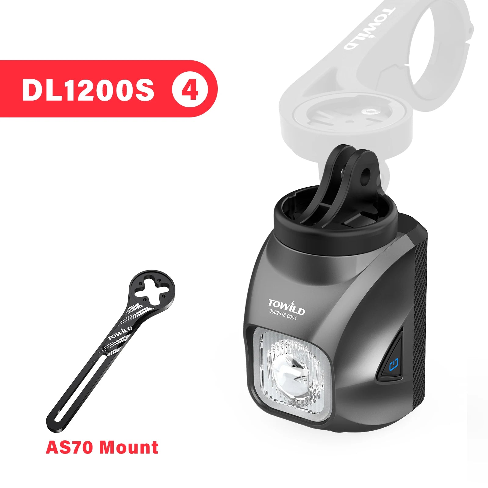 DL1200S Bicycle Light With Anti-Glare Cut-Off Line Beam 1500LM Rechargeable Led Bike Front Lights Mtb Cycling Headlights