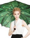 Banana Leaf Umbrella Manual Uv Folding Parasol Umbrella