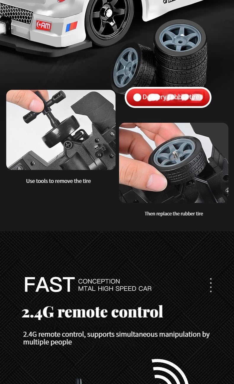 AE86 Remote Control CAR Racing Vehicle Toys For  1:16 4WD 2.4G High Speed GTR RC Electric Drift Cars  Toys Gift