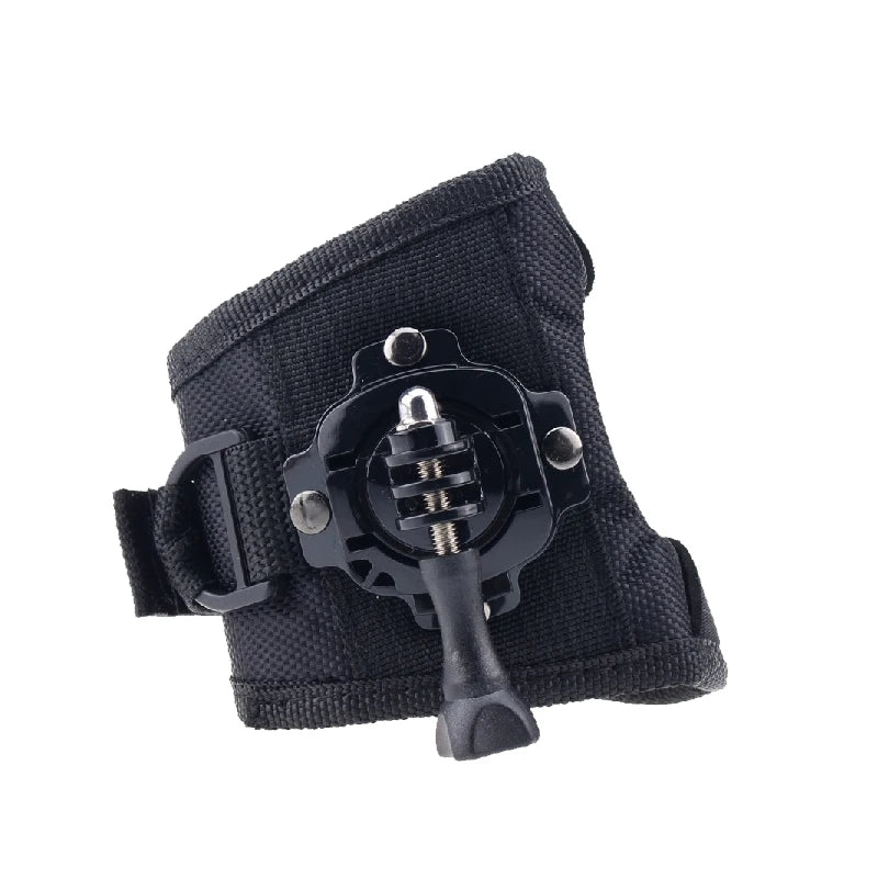 360° Rotation Action Camera Glove Wrist Strap Mount Adjustable Hand Mount for Sports Cameras