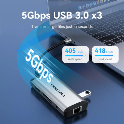 USB C HUB Type C to USB 3.0 Dock Station USB C HDMI RJ45 4K for MacBook Pro Air Accessories Type C 3.1 Splitter USB HUB