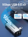 USB C HUB Type C to USB 3.0 Dock Station USB C HDMI RJ45 4K for MacBook Pro Air Accessories Type C 3.1 Splitter USB HUB