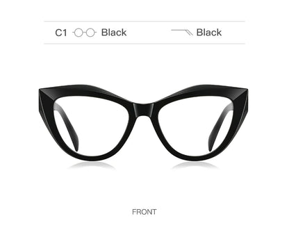 HONGMEI Unique Design Myopia Prescription Glasses Women Cat Eye Hyperopia Reading Anti Blue Light Optical Eyeglasses Frame2166