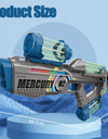 Summer Fully Automatic Electric Water Gun with Light Rechargeable Continuous Firing Party Game Kids Space Splashing Toy