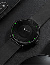 Minimalist Men's Fashion Watches Ultra Thin Stainless Steel Mesh Belt Quartz Wrist Watch Men Casual Leather Clock