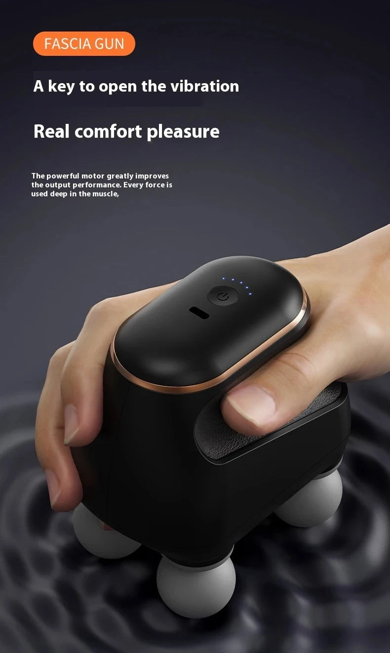 Portable Fascia  Muscle Massager  Four-head High Frequency Neck Shoulder Waist Massage Machine Professional Fascia Massage