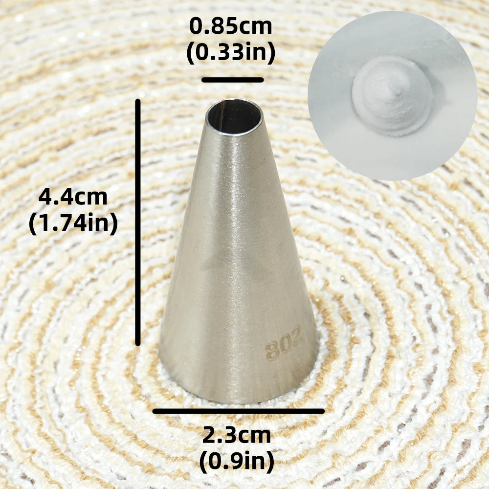 Multiple Large Metal Cake Cream Decoration Tips Pastry Tools Stainless Steel Piping Icing Nozzle Cupcake Head Dessert Decorators