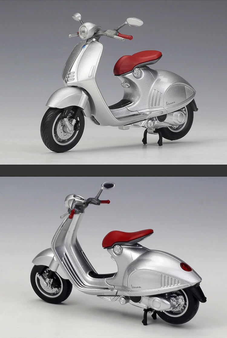 Diecast Vespa Classic Scooter Model 1 to 18 Scale