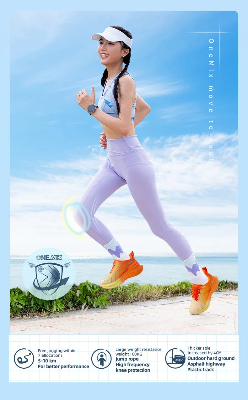 Cushioning Running Shoes For Men Suitable Heavy Runners Lace Up Sports Women Non-slip Outdoor Athletic Male Sneakers