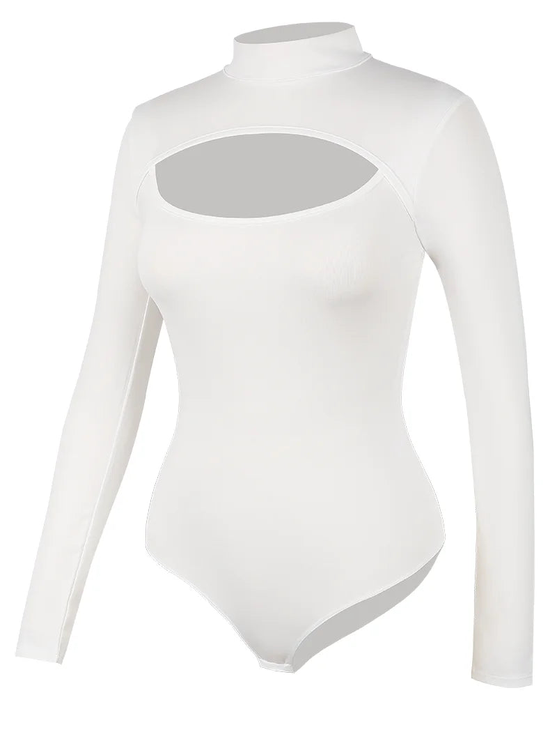 High Collar Shapewear Bodysuit for Women – Tummy Control Slimming Corset