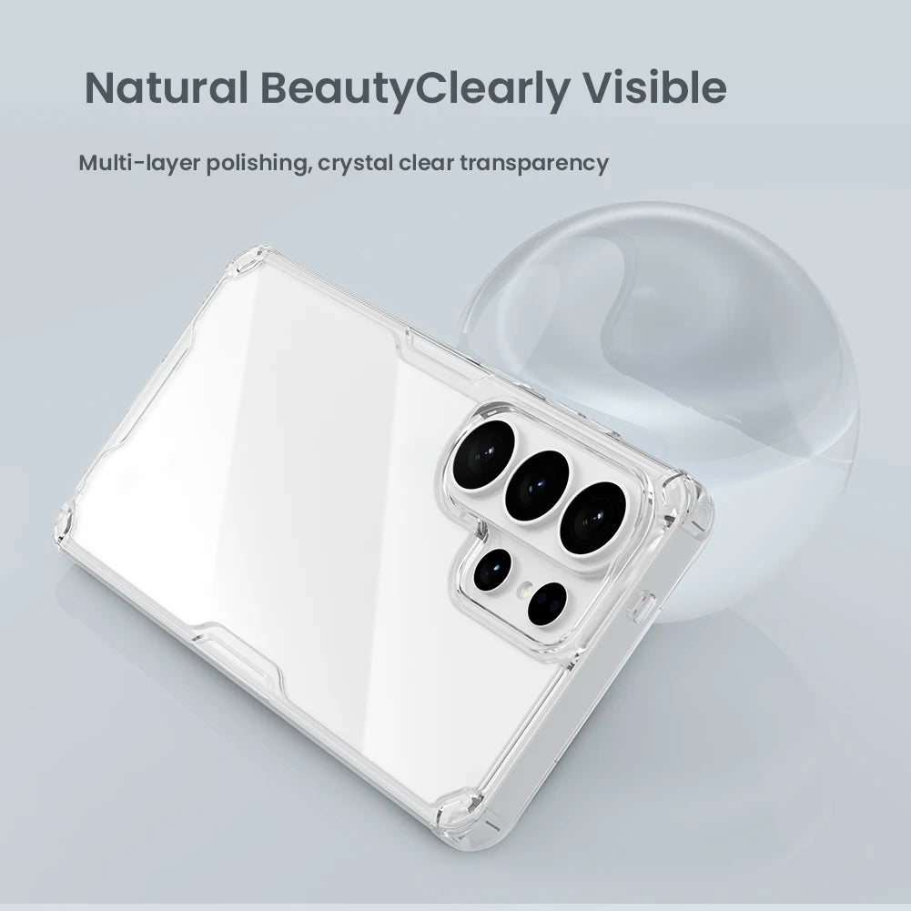 Transparent TPU + PC Soft Case for Samsung Galaxy S26 Ultra / S26 Plus – Silicone Clear Protective Back Cover