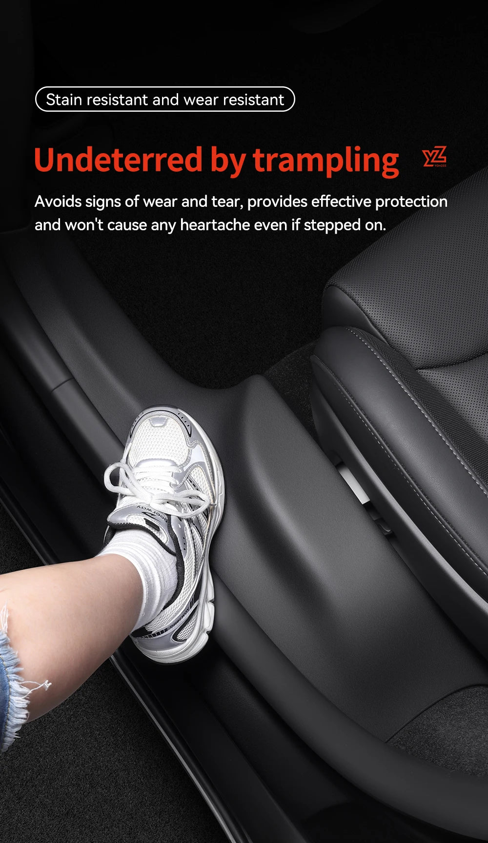 TPE Door Sill and A B Pillar Protector Set for Tesla Model YL 2026 Anti Kick Waterproof Threshold Guard