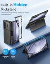 Big Stand For Z Fold 5 Case with Slide Camera Cover Built-in HD Screen Protector Full Body Heavy Duty Shockproof Slim Phone Case