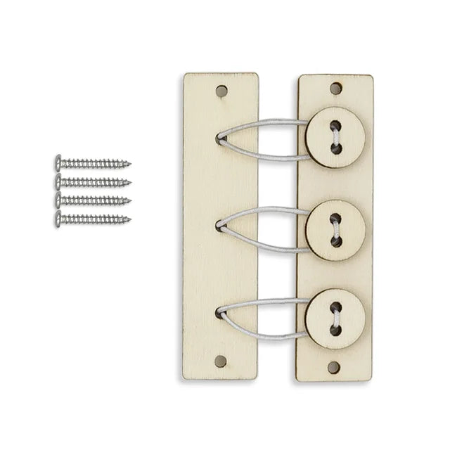 Montessori Busy Board DIY Accessories Wooden Toys Busyboard  Fine Motor Skills Activity Board Educational Toys for