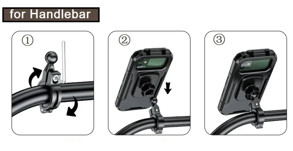 Motorcycle Wireless Charger Holder QC 3.0 Fast Charging Motorbike Phone Waterproof Cellphone Bicycle Stand For iPhone Samsung