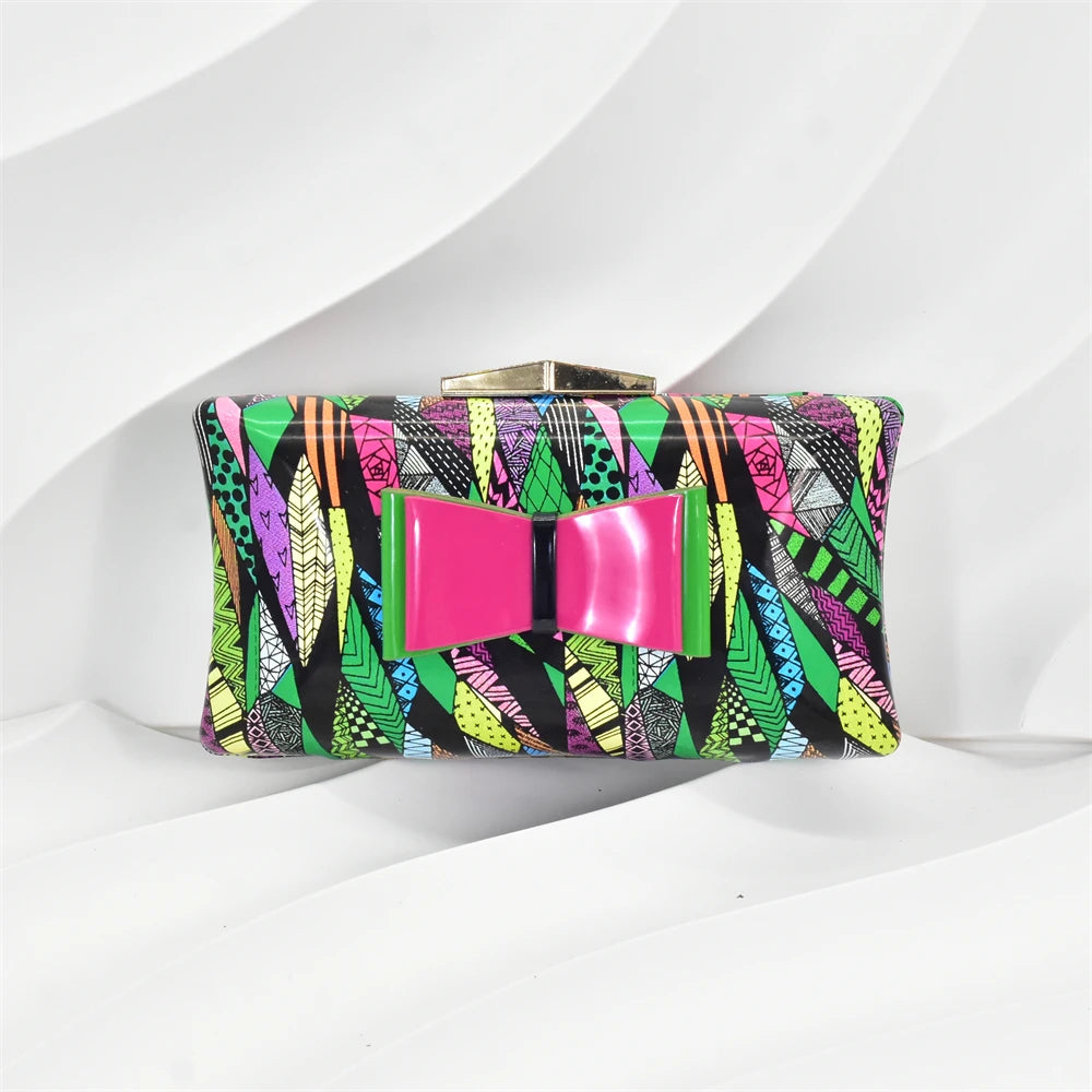 Latest African Shoes and Bags Matching Set Patent Leather Womens Platform Heels Handbags and Shoes Set Mixed Colors Women Pumps