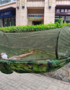 Large Camping Hammock with Mosquito Net Pop-up Parachute Lightweight Hanging Hammocks Tree Straps Swing Hammock