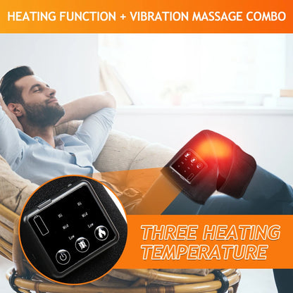 Thermal Knee Massager Electric Leg Joint Heating Vibration Massage Therapy Elbow Brace Arthritis Pain Physiotherapy Knee Support