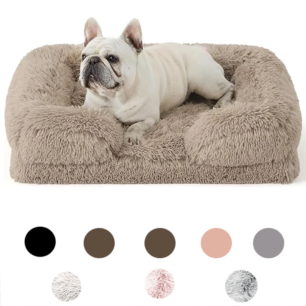 Winter Plush Pet Bed Sofa for Dogs and Cats