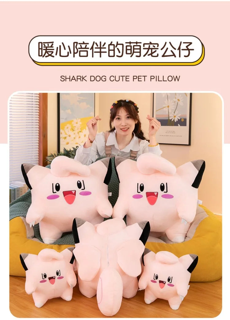 Pokemon Kawaii Clefairy Plush Toy Stuffed Doll Digital Monster Pikachu Cute Kids Birthday Xmas Gift for Boys Girls Sofa Pillow