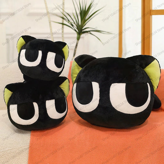 Cute Black Cat Character Plush Stuffed Doll Pillow Toy