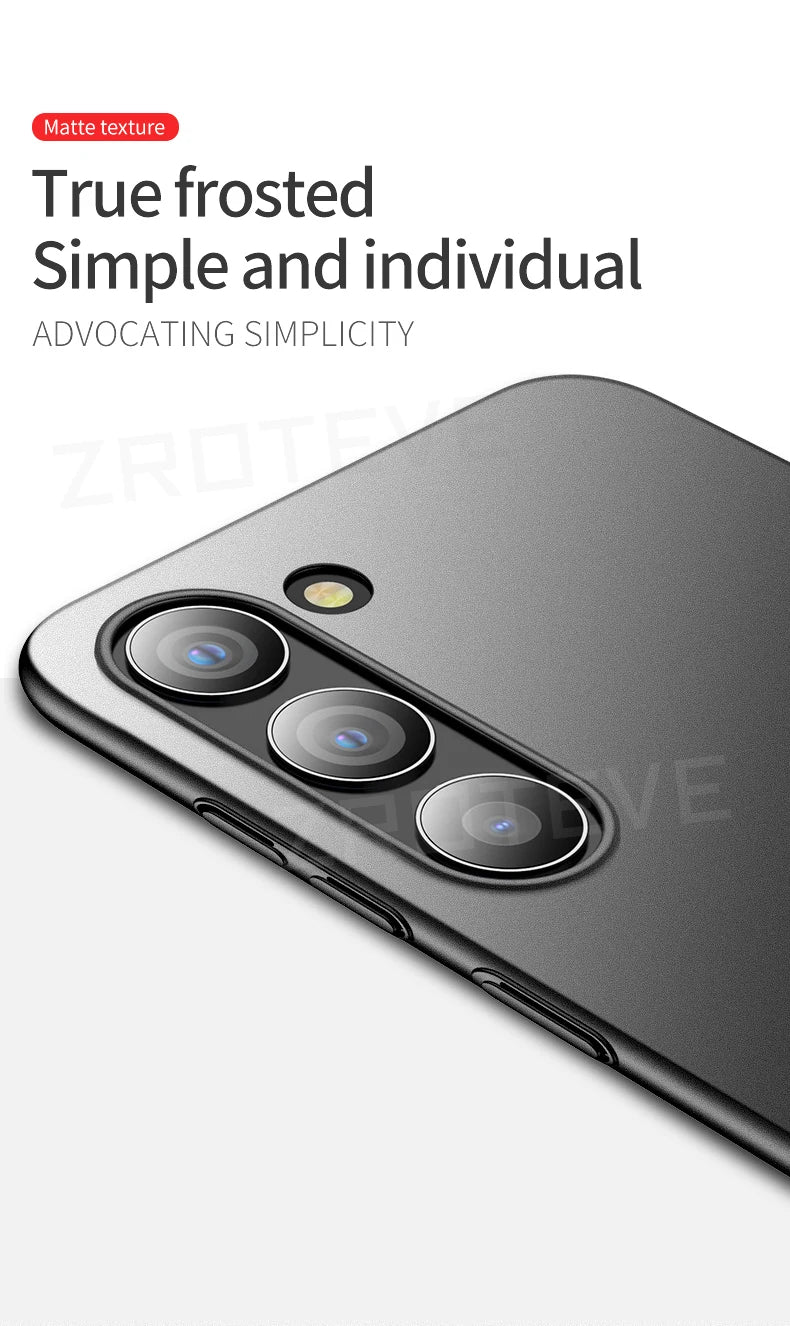 Zroteve Slim Matte Hard PC Case for Samsung Galaxy S26 Ultra / S25 Edge / S24 / S23 – Lightweight Protective Cover