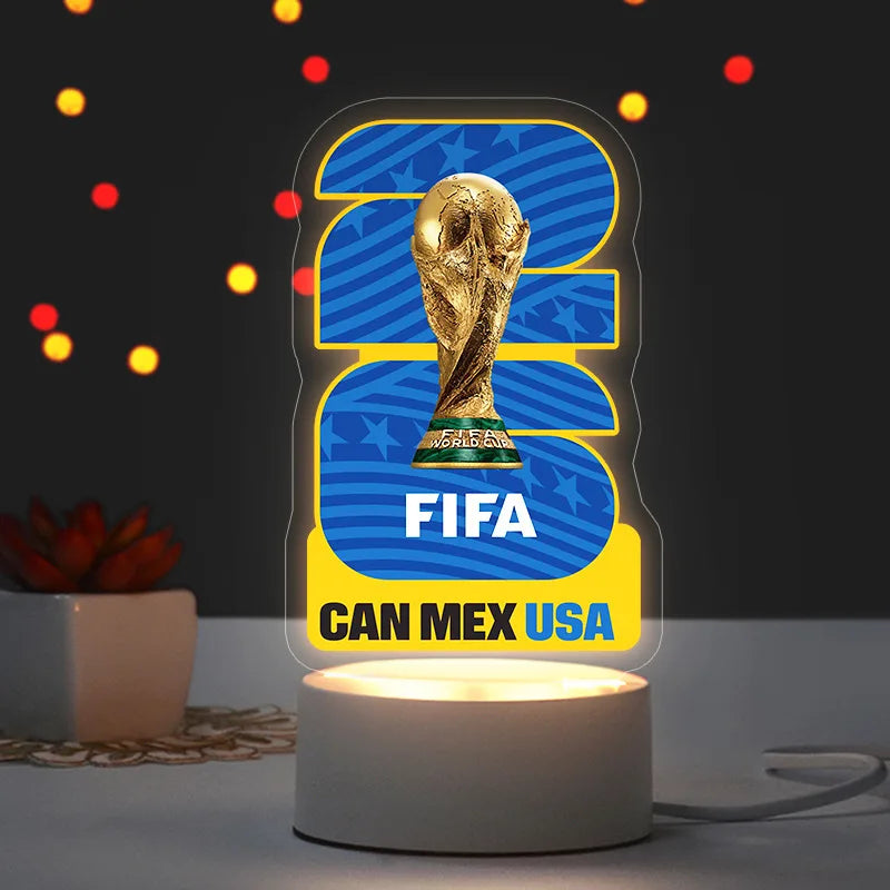 2026 Football Mascot Trophy LED Night Light Desktop Lamp Collectible Decoration