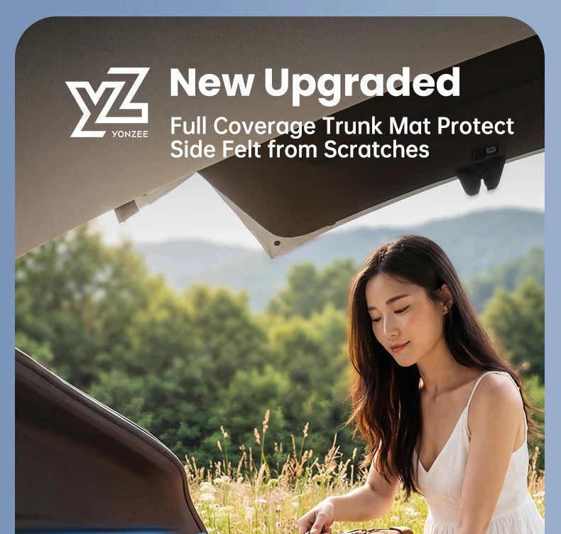 Custom Nappa Leather Trunk Mat Set for Tesla Model Y Juniper 2025 2026 Full Coverage Cargo Liner 7 Piece